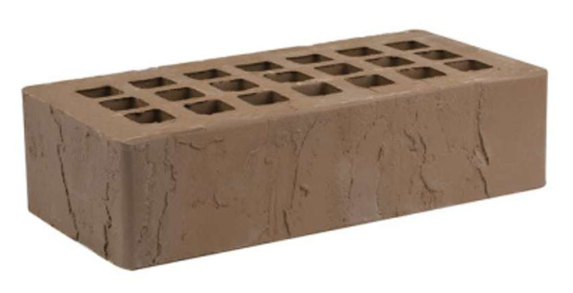 Кирпич коричневый скала жкз 250х120х65