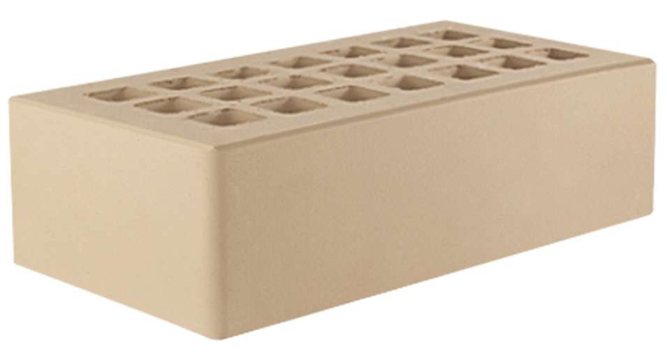 Кирпич слоновая кость жкз 250х120х65