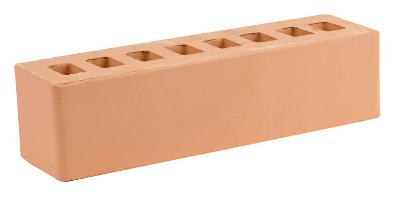 Кирпич персик половинка жкз 0.5 nf 250х65х65