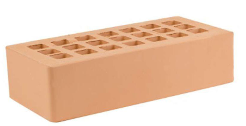 Кирпич персик жкз 250х120х65